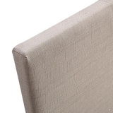 NNEDSZ King Linen Fabric Bed Frame Beige