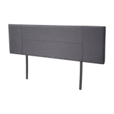 NNEDSZ Linen Fabric King Bed Headboard Bedhead - Grey