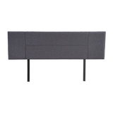 NNEDSZ Linen Fabric King Bed Headboard Bedhead - Grey