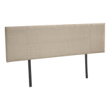 NNEDSZ Linen Fabric King Bed Headboard Bedhead - Beige