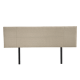 NNEDSZ Linen Fabric King Bed Headboard Bedhead - Beige
