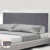 NNEDSZ Linen Fabric Queen Bed Headboard Bedhead - Grey