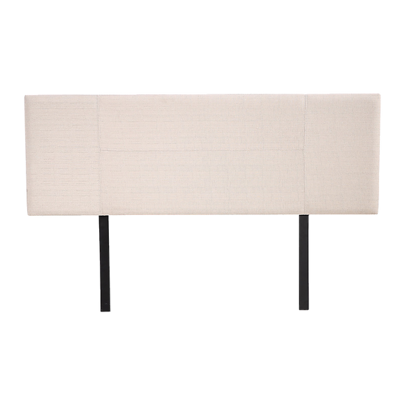 NNEDSZ Linen Fabric Queen Bed Headboard Bedhead - Beige