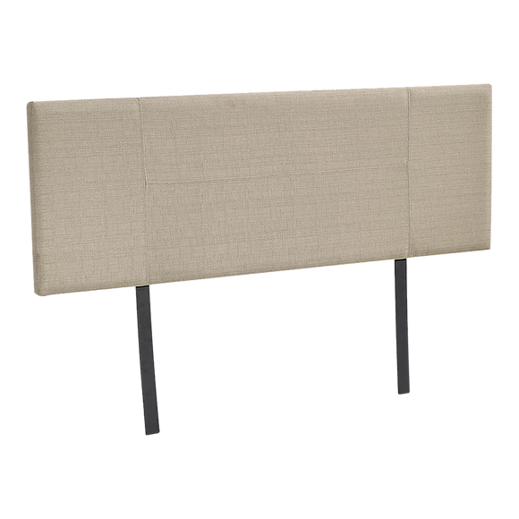 NNEDSZ Linen Fabric Double Bed Headboard Bedhead - Beige