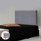 NNEDSZ Linen Fabric Single Bed Headboard Bedhead - Grey