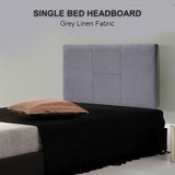 NNEDSZ Linen Fabric Single Bed Headboard Bedhead - Grey