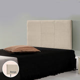 NNEDSZ Linen Fabric Single Bed Headboard Bedhead - Beige