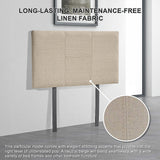 NNEDSZ Linen Fabric Single Bed Headboard Bedhead - Beige