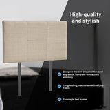 NNEDSZ Linen Fabric Single Bed Headboard Bedhead - Beige