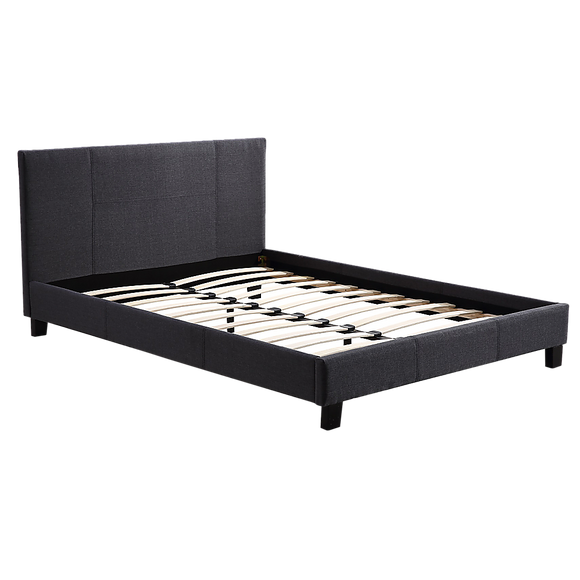 NNEDSZ Queen Linen Fabric Bed Frame Grey