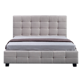 NNEDSZ Linen Fabric Queen Deluxe Bed Frame Beige