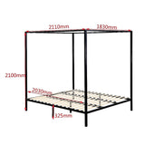 NNEDSZ 4 Four Poster King Bed Frame