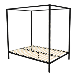 NNEDSZ 4 Four Poster Queen Bed Frame