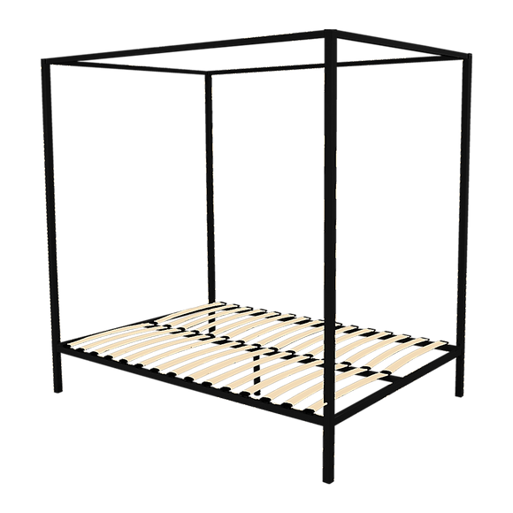 NNEDSZ 4 Four Poster Queen Bed Frame