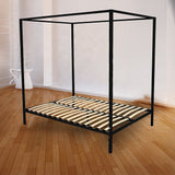 NNEDSZ 4 Four Poster Queen Bed Frame