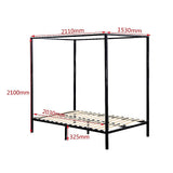 NNEDSZ 4 Four Poster Queen Bed Frame