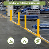 NNEDSZ Yellow Heavy Duty Steel Bollard Post