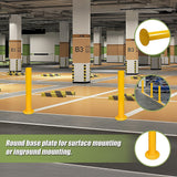 NNEDSZ Yellow Heavy Duty Steel Bollard Post
