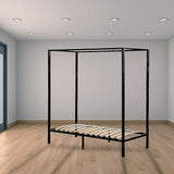 NNEDSZ 4 Four Poster Single Bed Frame