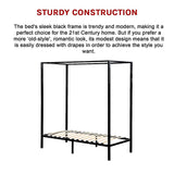 NNEDSZ 4 Four Poster Single Bed Frame