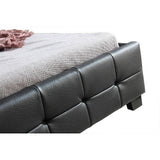 NNEDSZ King Single PU Leather Deluxe Bed Frame Black