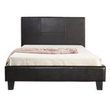 NNEDSZ King Single PU Leather Bed Frame Brown