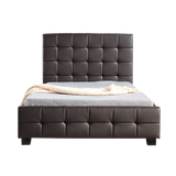NNEDSZ King Single PU Leather Deluxe Bed Frame Brown