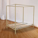 NNEDSZ 4 Four Poster Queen Bed Frame
