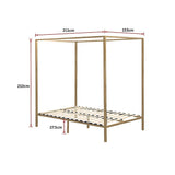 NNEDSZ 4 Four Poster Queen Bed Frame
