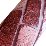 NNEDSZ 10m 3D Red Brick Print Theme Wallpaper