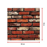 NNEDSZ 10m 3D Red Brick Print Theme Wallpaper