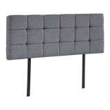 NNEDSZ Linen Fabric Double Bed Deluxe Headboard Bedhead - Grey