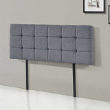 NNEDSZ Linen Fabric Double Bed Deluxe Headboard Bedhead - Grey