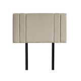 NNEDSZ Linen Fabric Single Bed Deluxe Headboard Bedhead - Beige