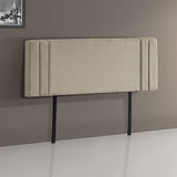 NNEDSZ Linen Fabric Queen Bed Deluxe Headboard Bedhead - Beige