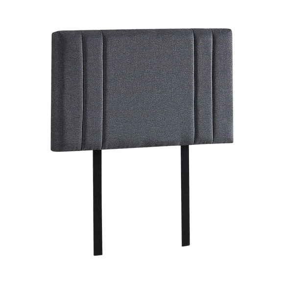 NNEDSZ Linen Fabric Single Bed Deluxe Headboard Bedhead - Grey