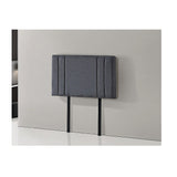 NNEDSZ Linen Fabric Single Bed Deluxe Headboard Bedhead - Grey