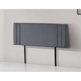 NNEDSZ Linen Fabric Queen Bed Deluxe Headboard Bedhead - Grey