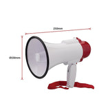 NNEDSZ Audio Megaphone 25Watt Bull Horn with Siren