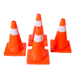 NNEDSZ 4pcs 45cm Road Traffic Cones Reflective Overlap Parking Emergency Safety Cone