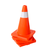 NNEDSZ 4pcs 45cm Road Traffic Cones Reflective Overlap Parking Emergency Safety Cone