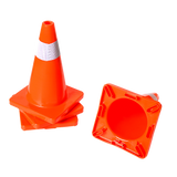 NNEDSZ 4pcs 45cm Road Traffic Cones Reflective Overlap Parking Emergency Safety Cone