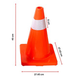 NNEDSZ 4pcs 45cm Road Traffic Cones Reflective Overlap Parking Emergency Safety Cone