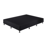 NNEDSZ Palermo Queen Ensemble Bed Base Midnight Black Linen Fabric