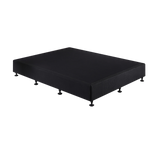 NNEDSZ Palermo Queen Ensemble Bed Base Midnight Black Linen Fabric