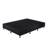 NNEDSZ Palermo King Single Ensemble Bed Base Midnight Black Linen Fabric