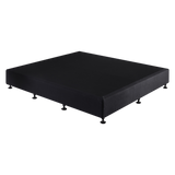 NNEDSZ Palermo King Ensemble Bed Base Midnight Black Linen Fabric