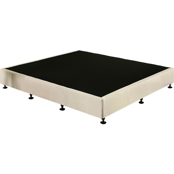 NNEDSZ Palermo King Ensemble Bed Base Platinum Natural Sand Linen Fabric