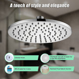 NNEDSZ 200mm Shower Head Round Chrome Showerhead