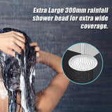 NNEDSZ 300mm Shower Head Round 304SS Chrome Showerhead